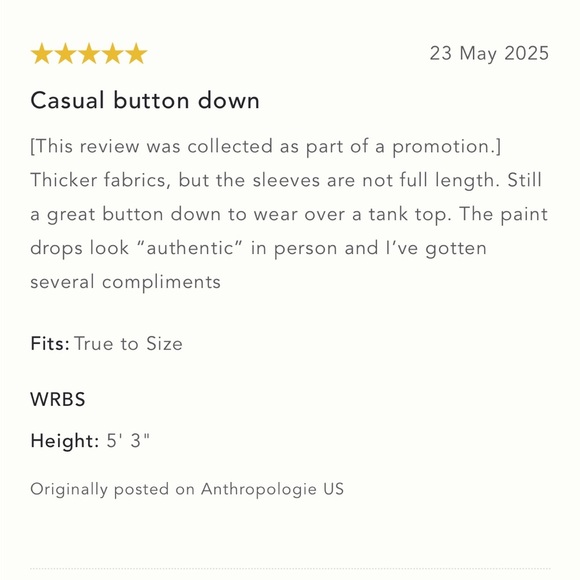 NWT‎ Anthropologie Pilcro Studio Smock Buttondown Shirt 3X Plus - Picture 5 of 15